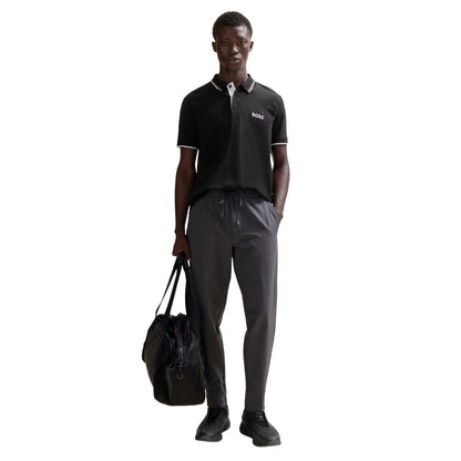 Grey - Pack Shot - Boss Mens T Flex Tapered Chinos