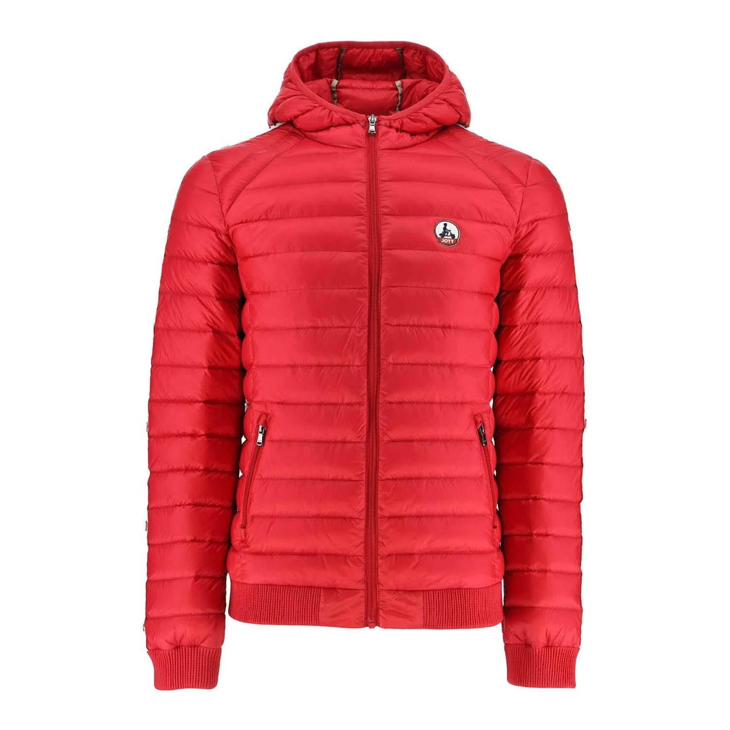 Red - Front - Jott Mens Colin Hooded Down Jacket