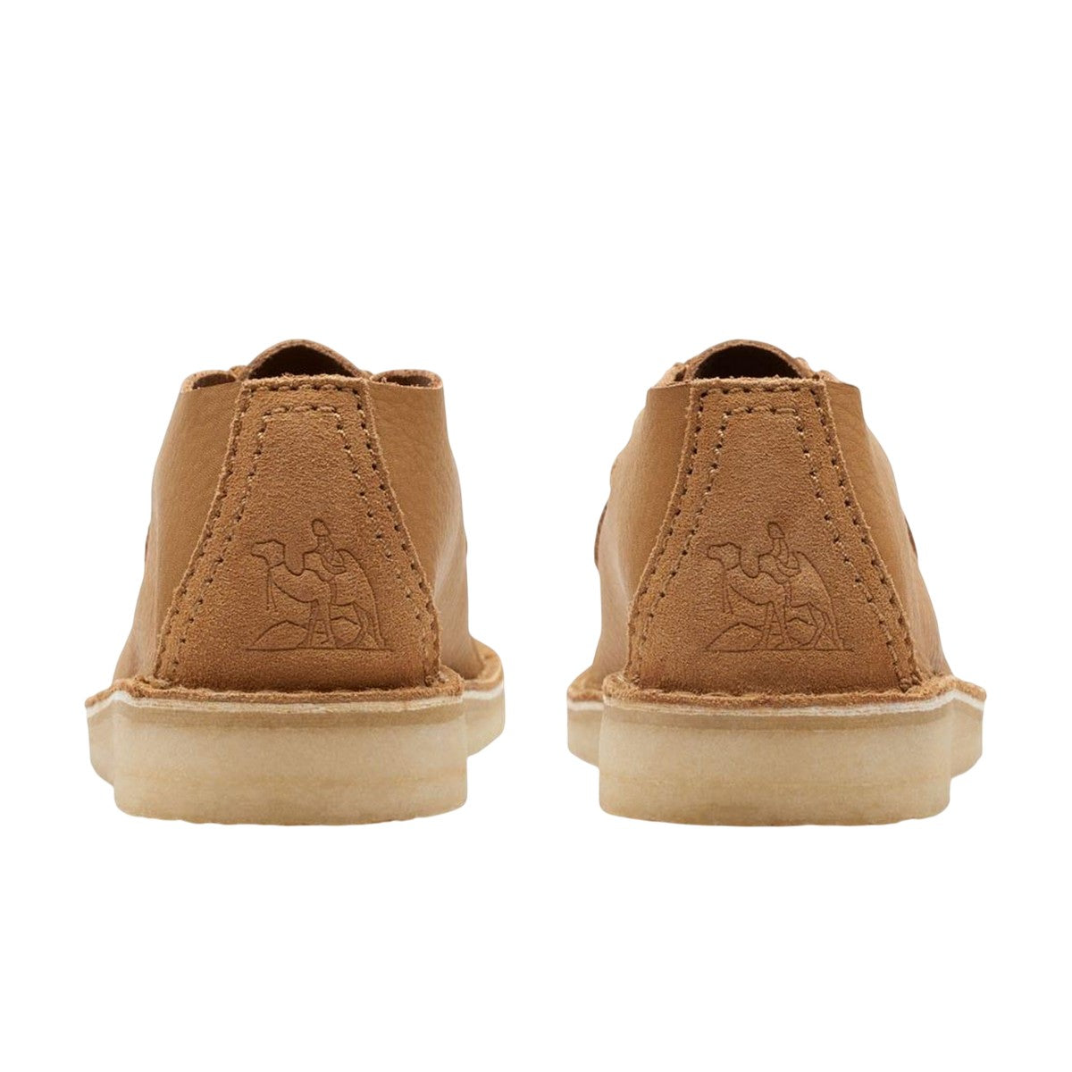 Brown - Back - Clarks Originals Mens Desert Nomad Leather Loafers