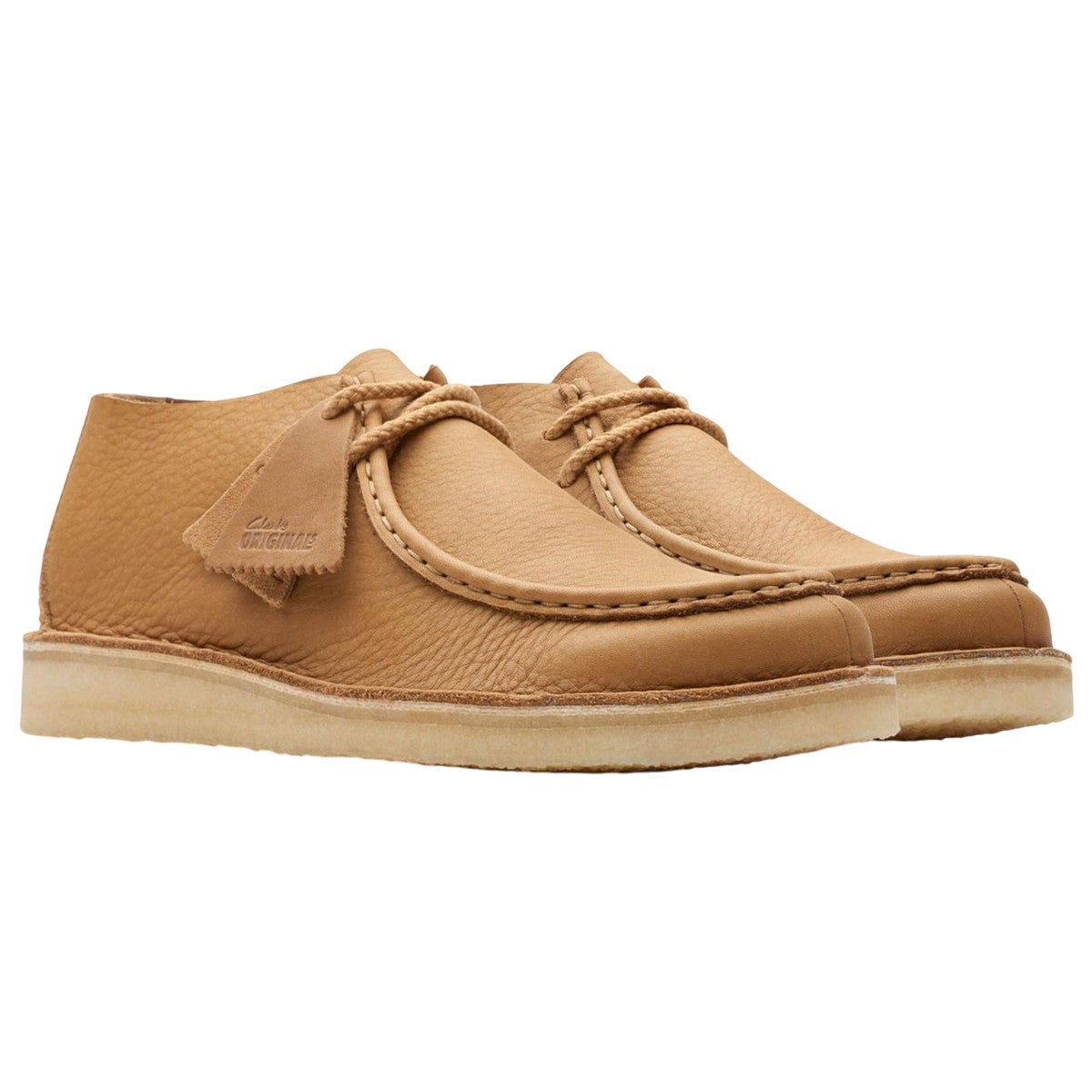 Brown - Front - Clarks Originals Mens Desert Nomad Leather Loafers