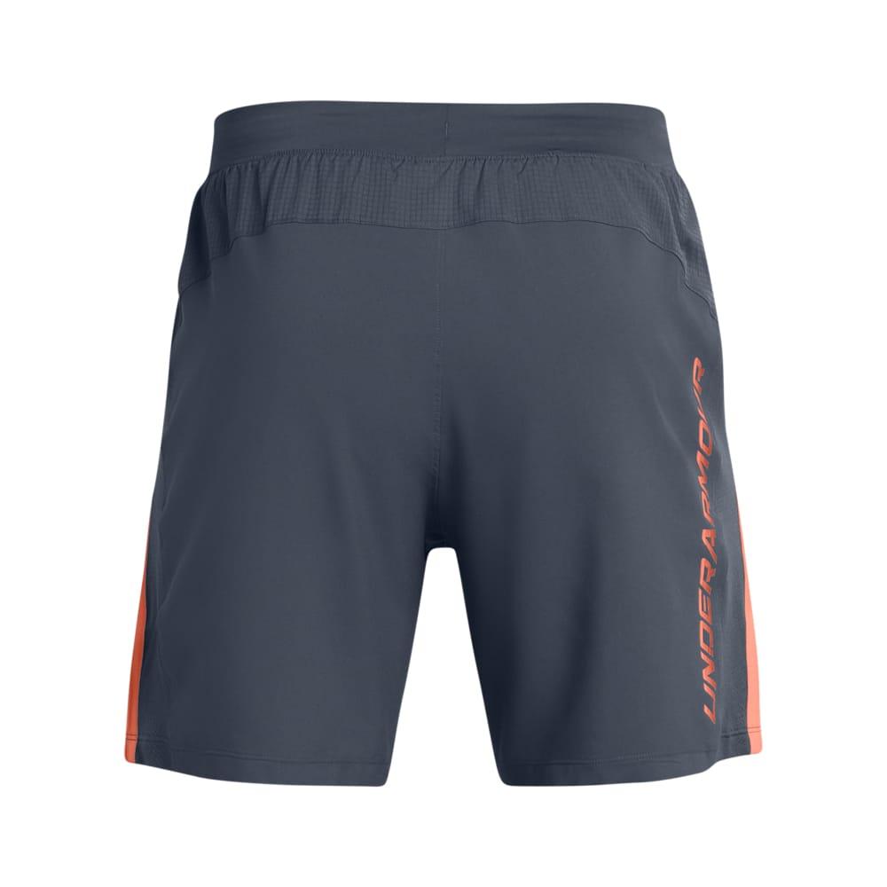 Grey - Back - Under Armour Mens Launch Textured Sweat Shorts