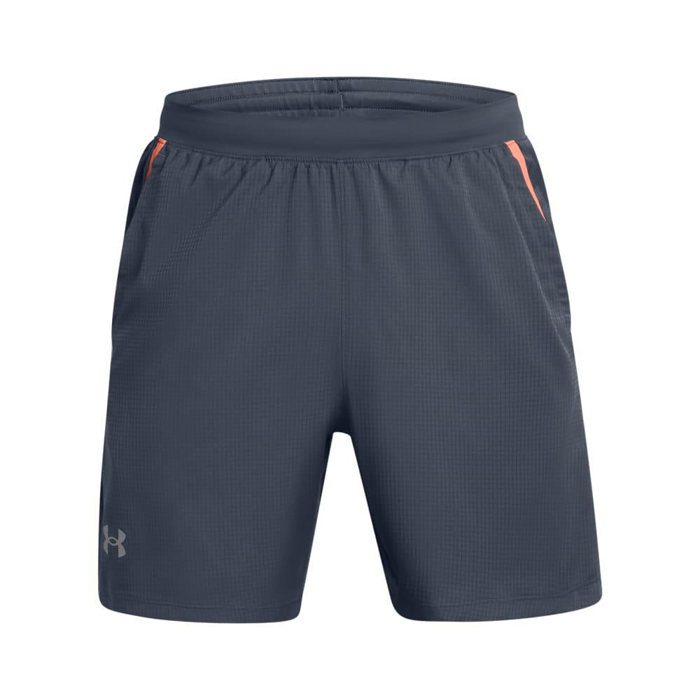 Grey - Front - Under Armour Mens Launch Textured Sweat Shorts