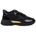 Black-Yellow - Lifestyle - Lavair Mens Pacific 2.0 Leather Trainers