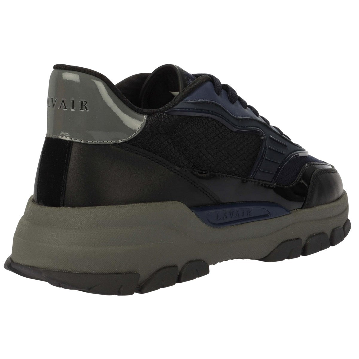 Navy - Back - Lavair Mens Pacific 2.0 Leather Trainers