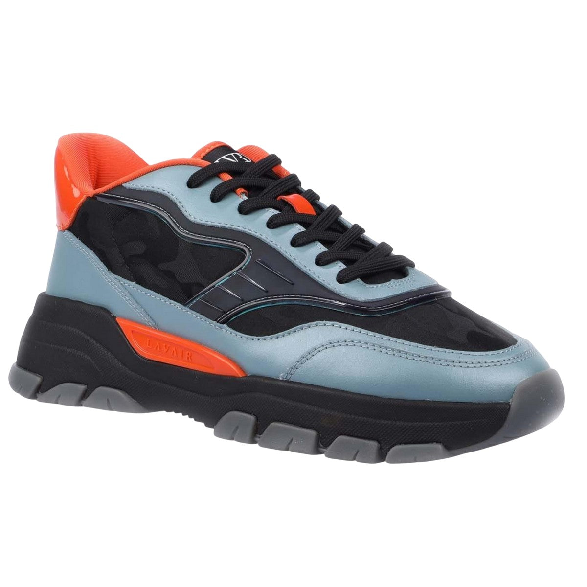 Blue - Front - Lavair Mens Pacific 2.0 Leather Trainers