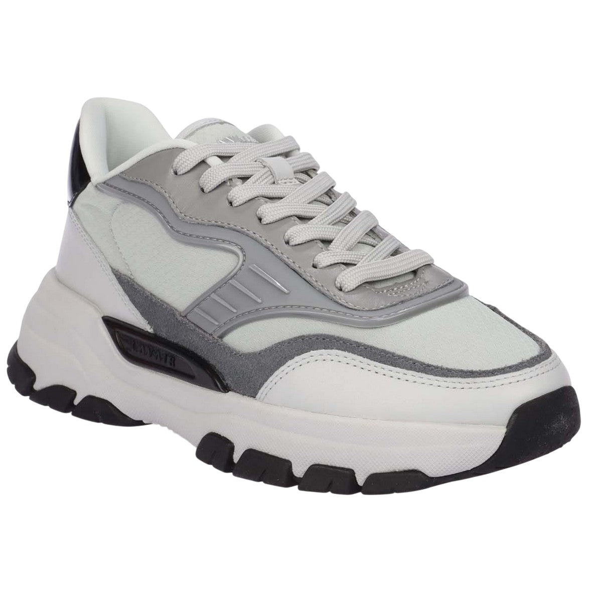 Grey - Front - Lavair Mens Pacific 2.0 Leather Trainers