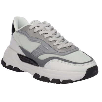 Grey - Front - Lavair Mens Pacific 2.0 Leather Trainers