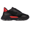 Black-Red - Lifestyle - Lavair Mens Pacific 2.0 Leather Trainers