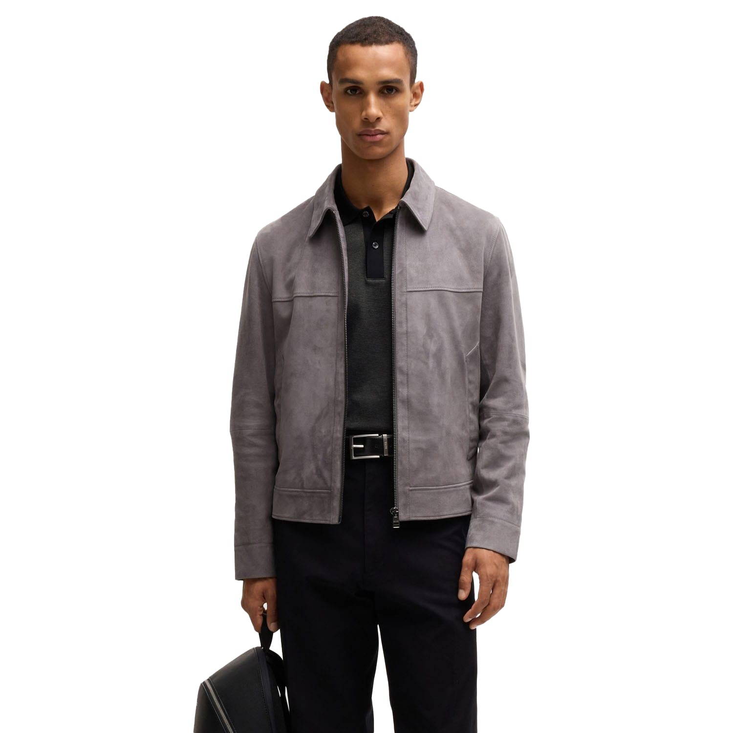 Black - Pack Shot - Boss Mens H-Parlay 432 Polo Shirt