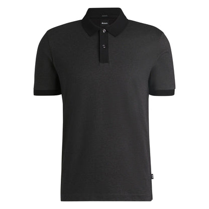 Black - Front - Boss Mens H-Parlay 432 Polo Shirt