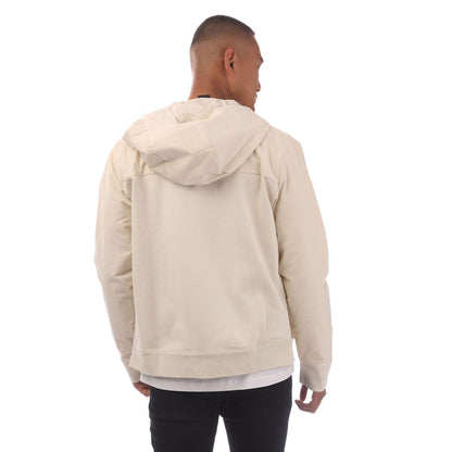 White - Back - Hugo Boss Mens C-Seeger 300 Full Zip Hoodie
