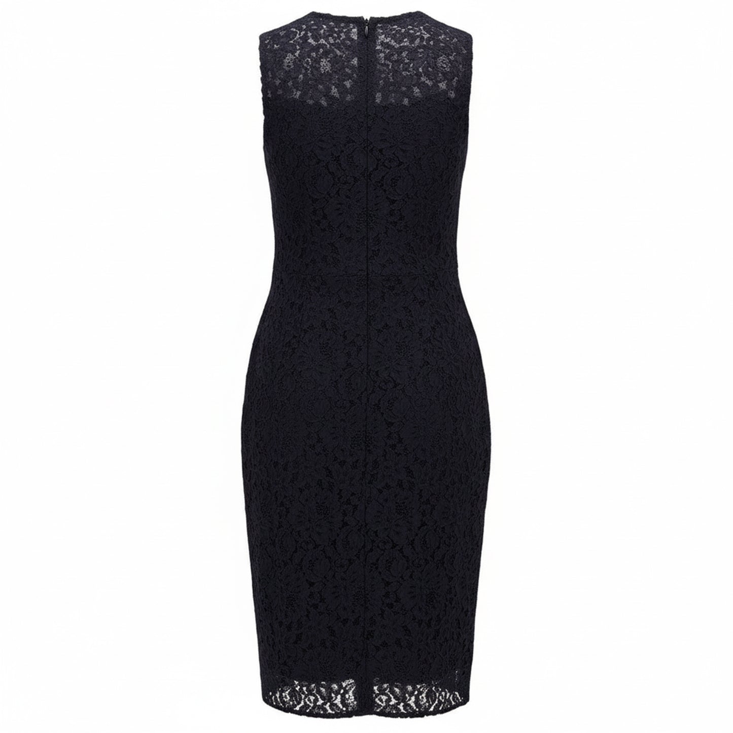 Blue - Back - Boss Womens-Ladies Dasicana Lace Casual Dress