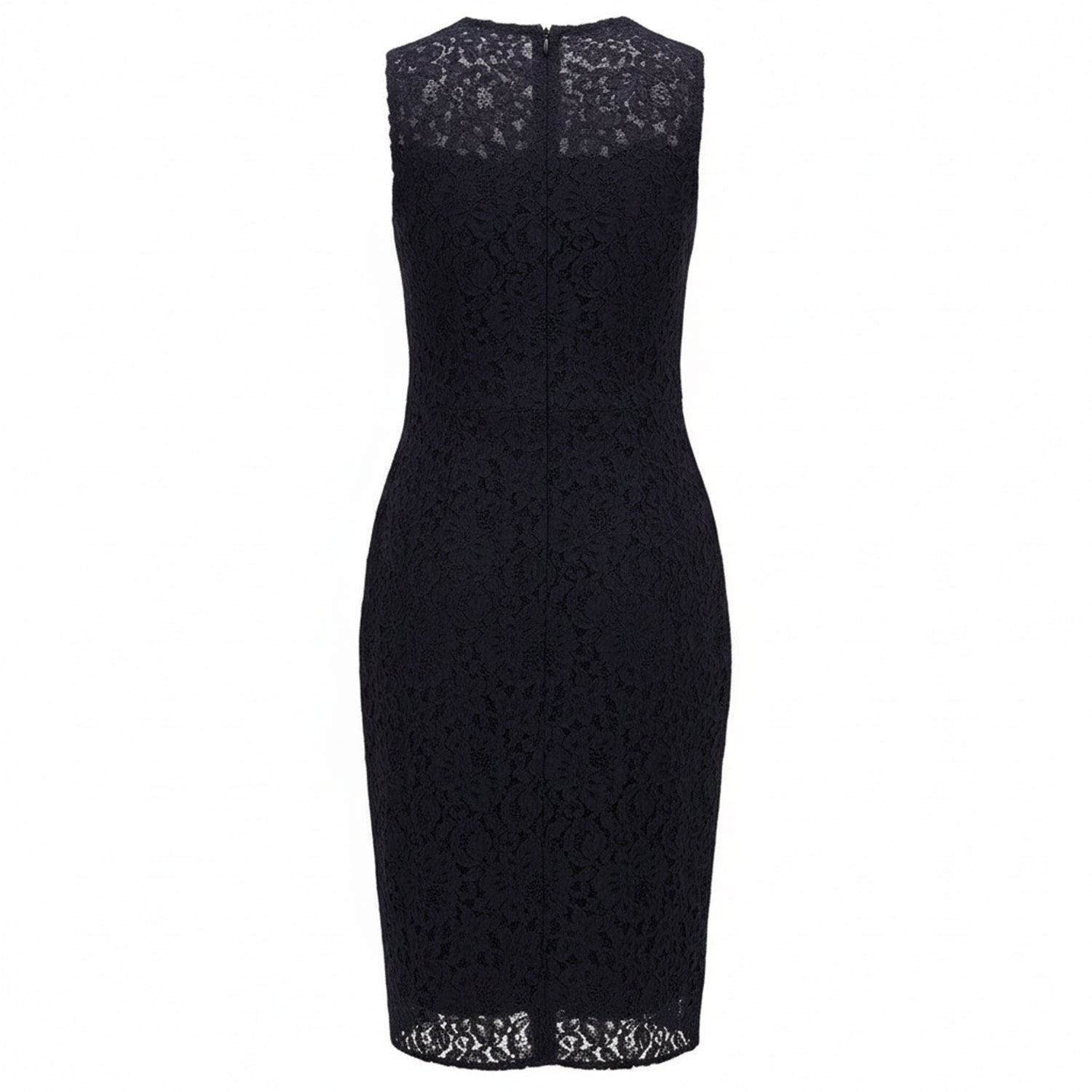 Blue - Back - Boss Womens-Ladies Dasicana Lace Casual Dress