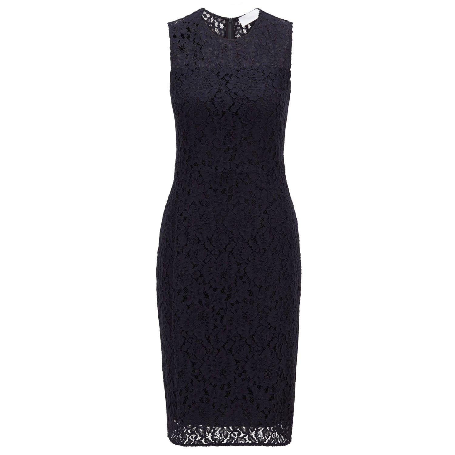 Blue - Front - Boss Womens-Ladies Dasicana Lace Casual Dress