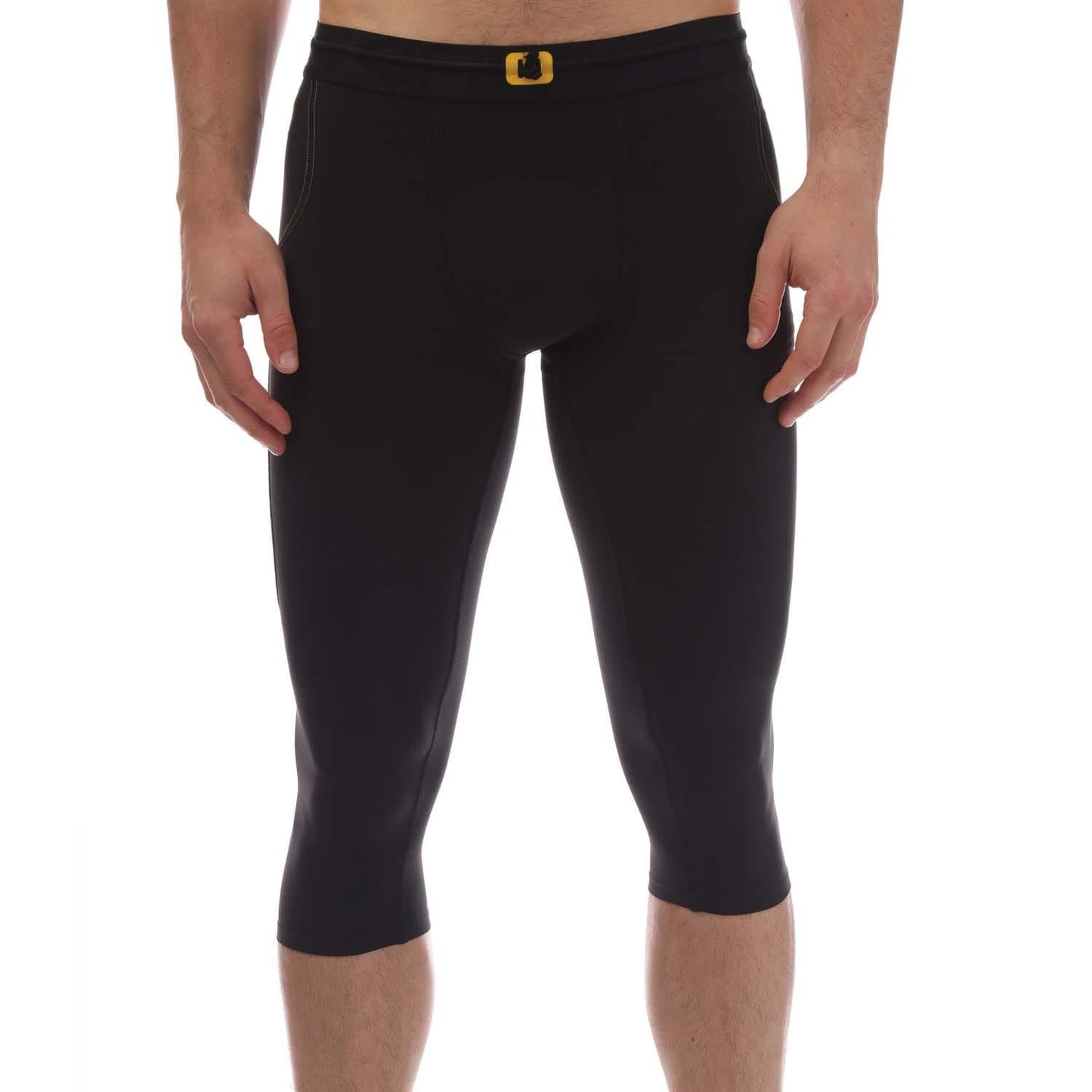 Black - Front - Skins Mens Series-3 Thermal 3-4 Tights