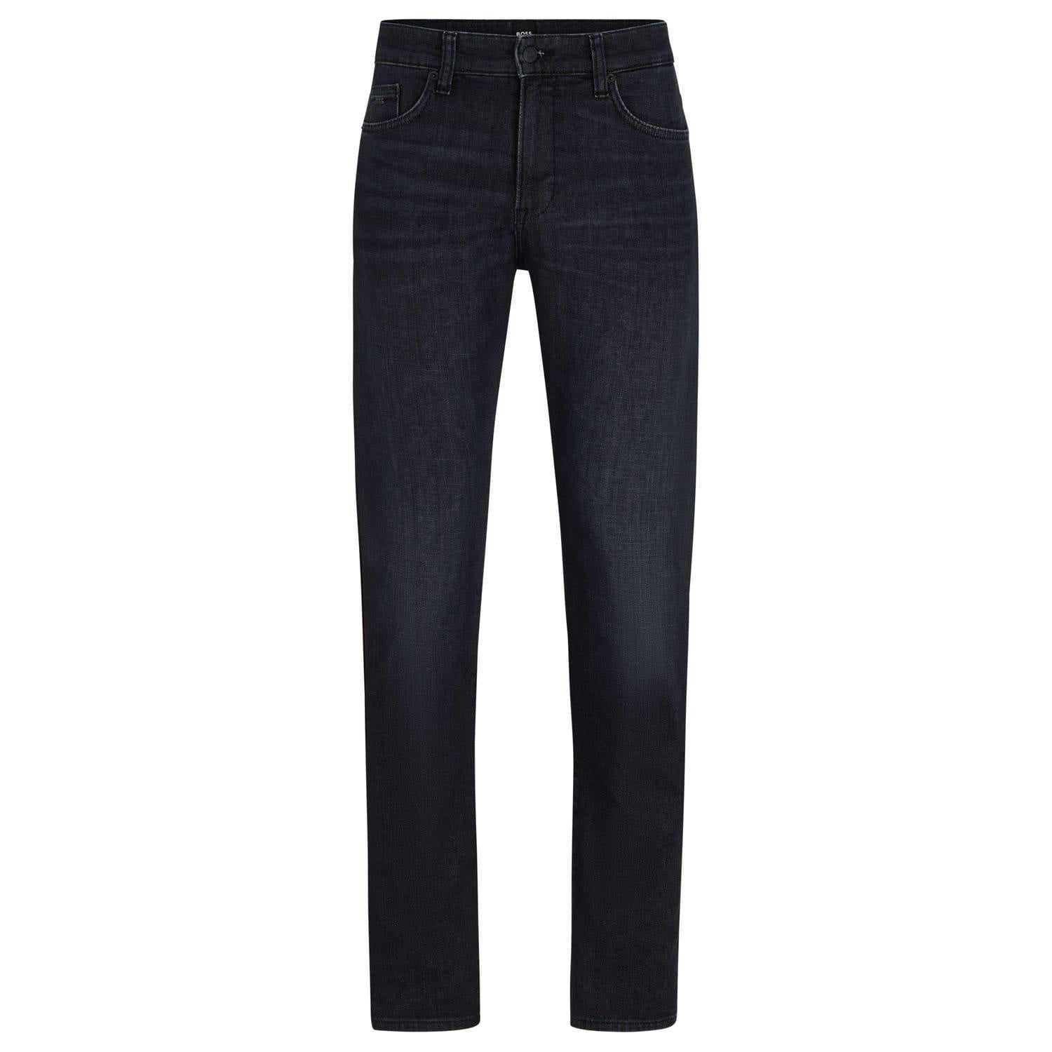 Charcoal - Front - Boss Mens Delaware3-1 Slim Jeans
