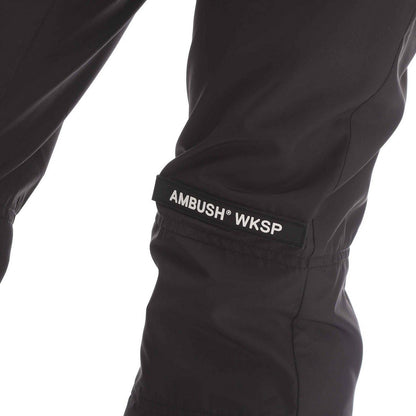 Black - Side - Ambush Womens-Ladies Nylon Trousers
