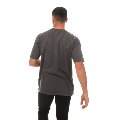 Black - Back - Established Mens Washed Pocket T-Shirt