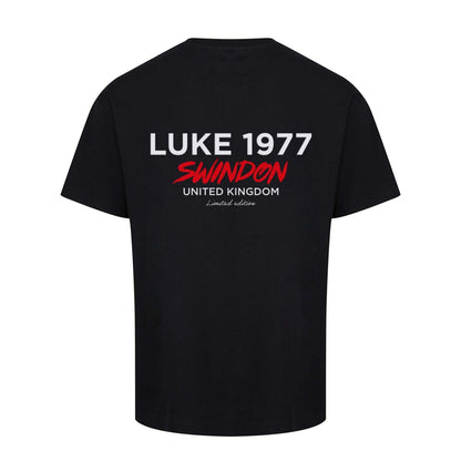 Black - Back - Luke 1977 Mens Swindon City T-Shirt
