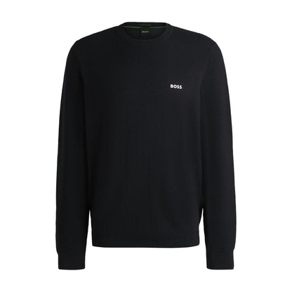 Dark Blue - Front - Boss Mens Momentum-X Crew Neck Sweater Top