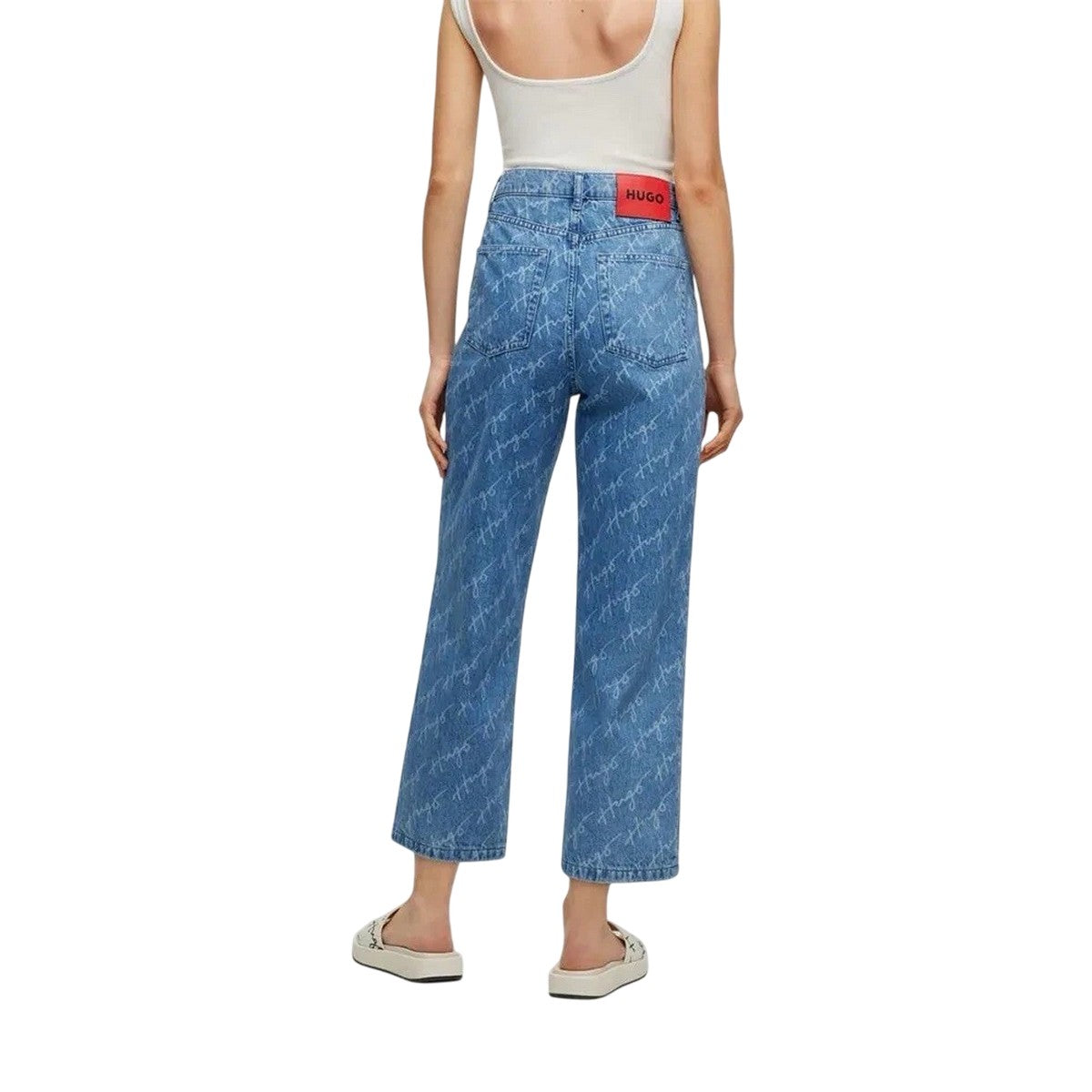 Blue - Back - Hugo Boss Womens-Ladies 933 Regular Jeans