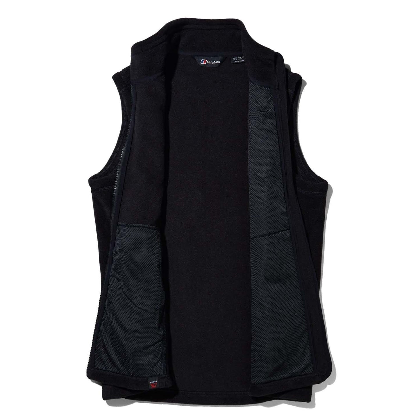 Black - Back - Berghaus Mens Prism InterActive Polartech Fleece Gilet
