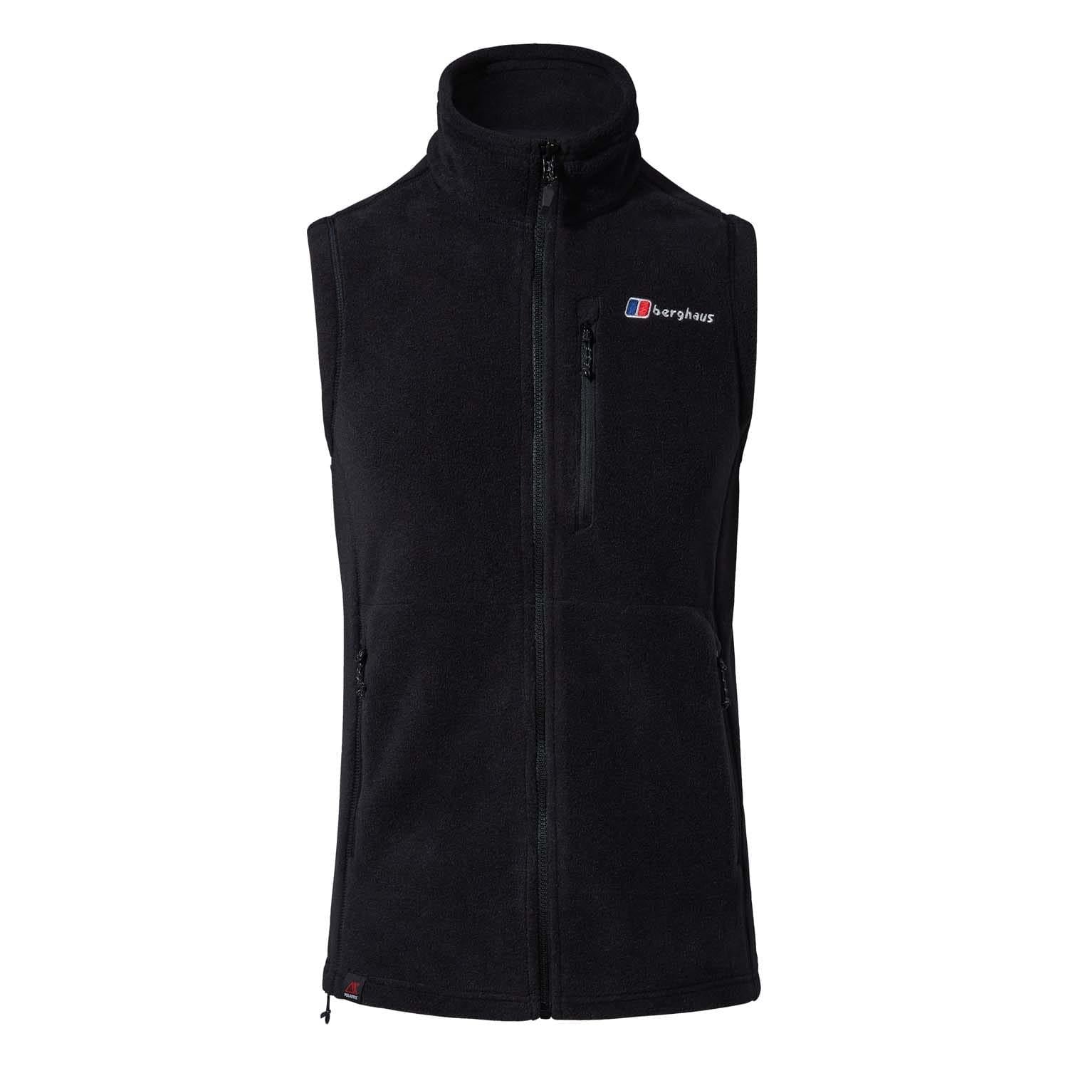 Black - Front - Berghaus Mens Prism InterActive Polartech Fleece Gilet