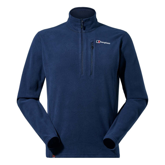 Dark Blue - Front - Berghaus Mens Prism InterActive Polartech Half Zip Fleece Jacket