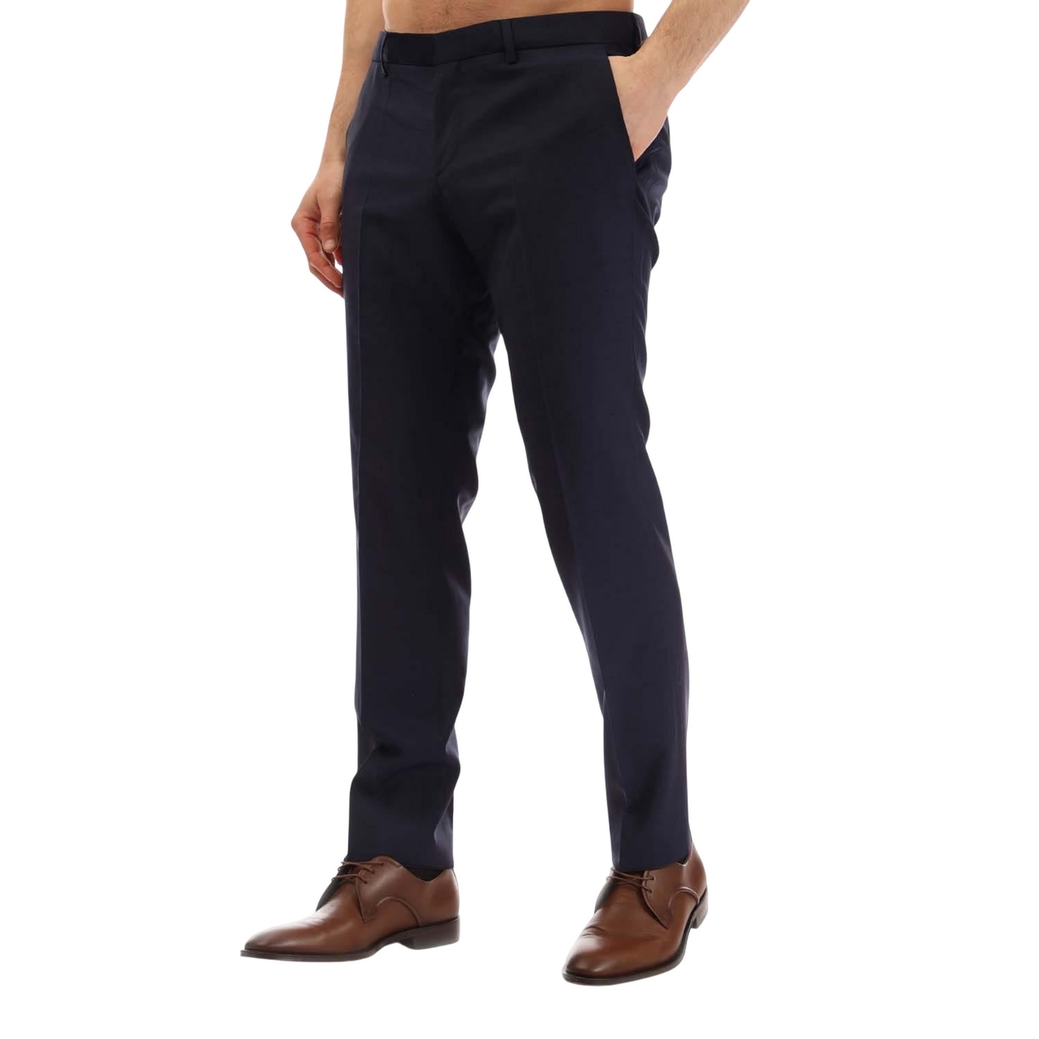 Blue - Side - Boss Mens C-Genius Trousers