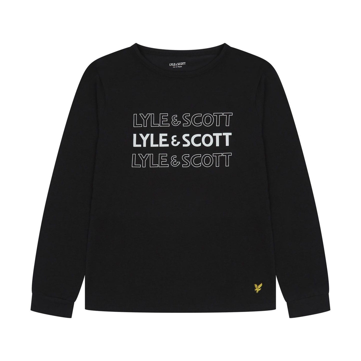 Black - Back - Lyle & Scott Childrens-Kids Loungewear Set