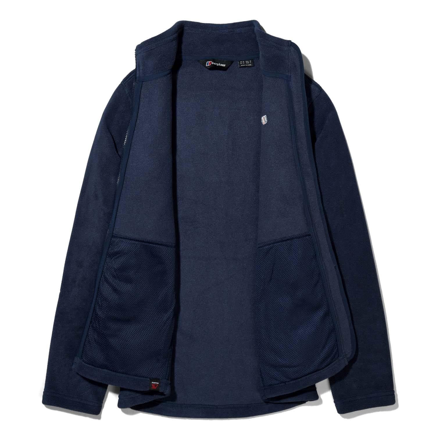 Dark Blue - Side - Berghaus Mens Prism InterActive Polartech Fleece Jacket