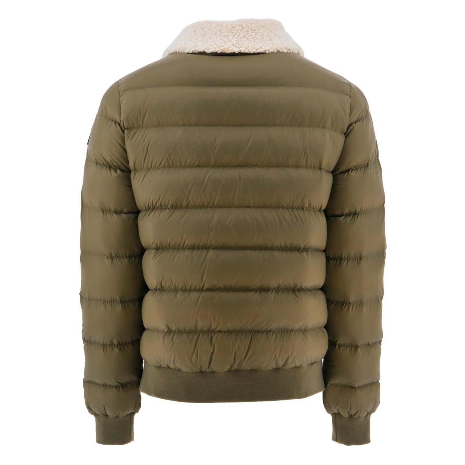 Green - Back - Jott Mens Danny Lightweight Bomber Jacket
