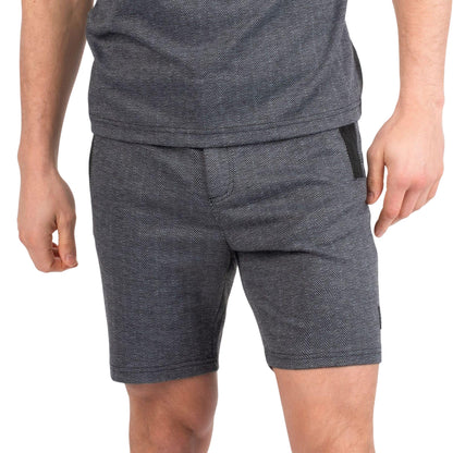 Grey - Front - Luke 1977 Mens Cahors Tailored Sweat Shorts