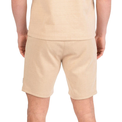 Beige - Back - Luke 1977 Mens Cahors Tailored Sweat Shorts