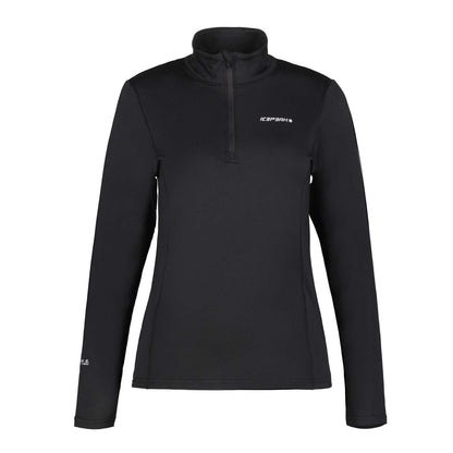 Black - Front - Icepeak Womens-Ladies Ferndale Base Layer Top
