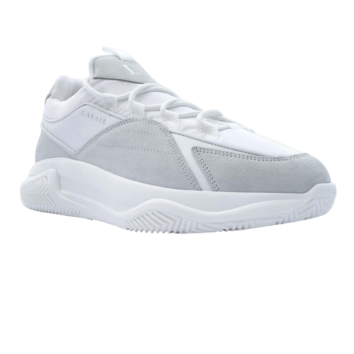 White - Front - Lavair Mens Creator 2.0 Suede Trainers