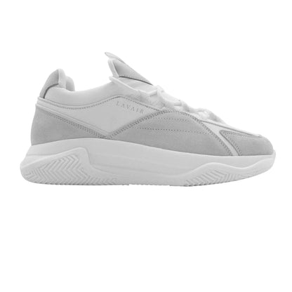 White - Side - Lavair Mens Creator 2.0 Suede Trainers
