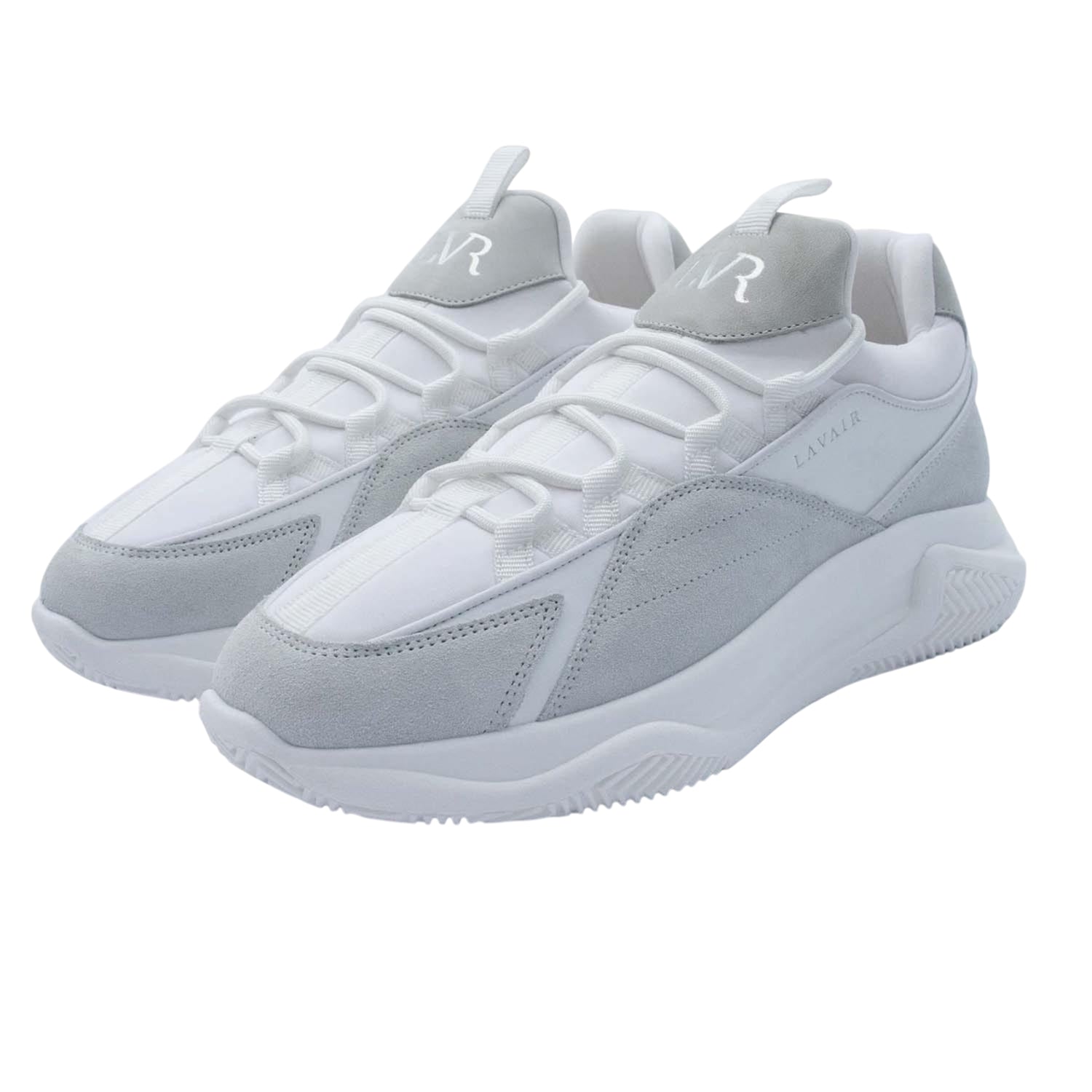 White - Lifestyle - Lavair Mens Creator 2.0 Suede Trainers