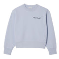 Blue - Front - Lacoste Womens-Ladies Double-Face Oversized Sweatshirt