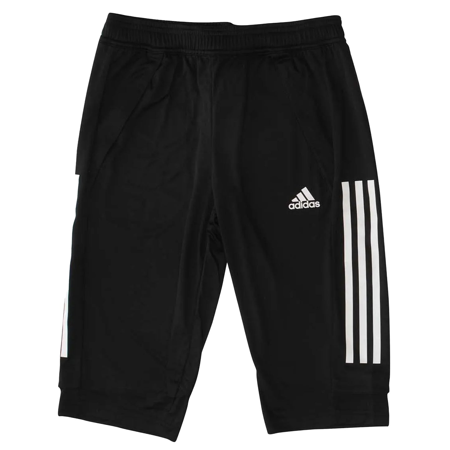 Black-White - Front - Adidas Childrens-Kids Condivo 20 3-4 Shorts