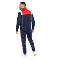 Navy-Red - Back - Crosshatch Mens Chinooks Tracksuit