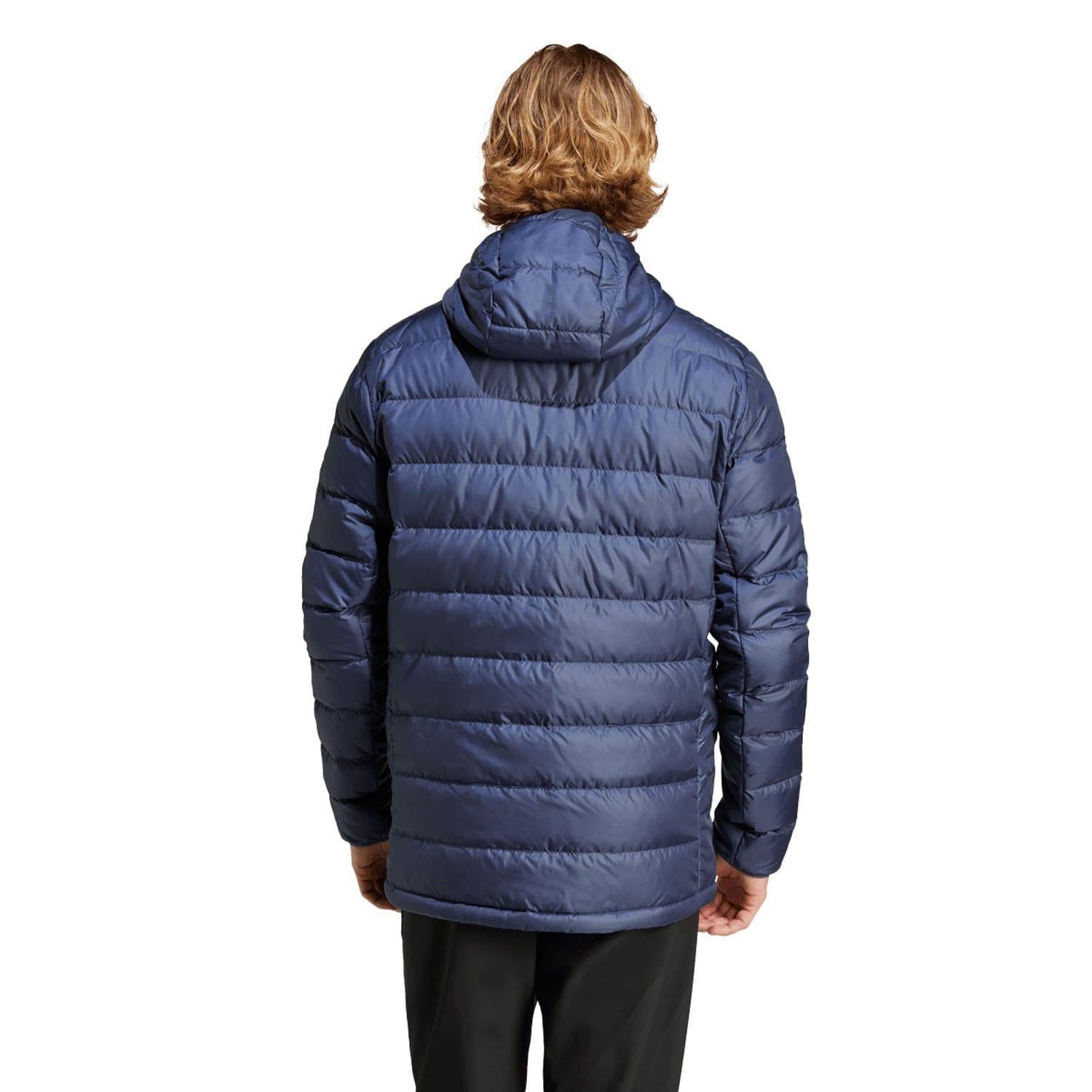 Navy - Back - Adidas Unisex Adult Terrex Lightweight Hooded Jacket