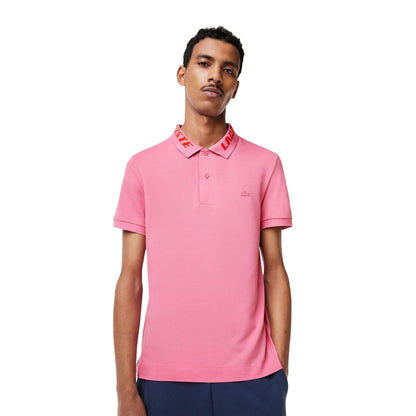 Pink - Lifestyle - Lacoste Mens Movement Slim Polo Shirt