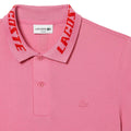 Pink - Side - Lacoste Mens Movement Slim Polo Shirt