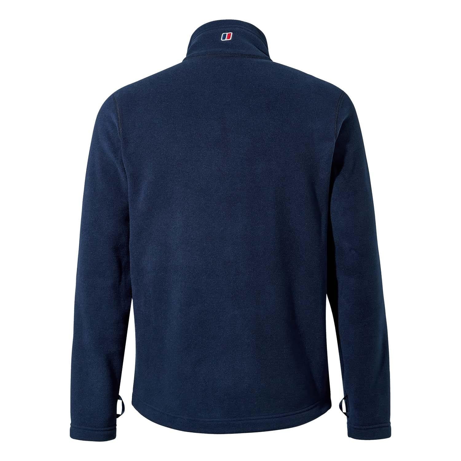 Dark Blue - Back - Berghaus Mens InterActive Fleece Jacket