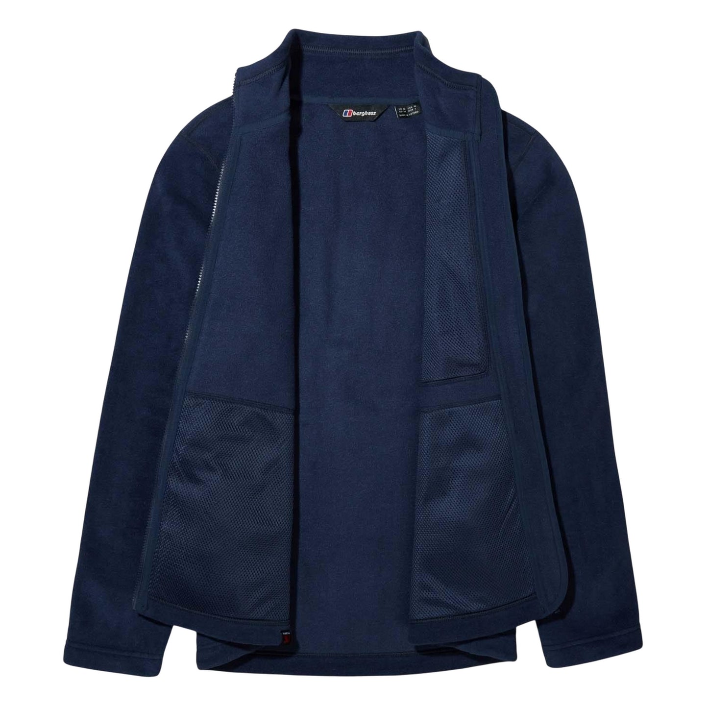 Dark Blue - Side - Berghaus Mens InterActive Fleece Jacket