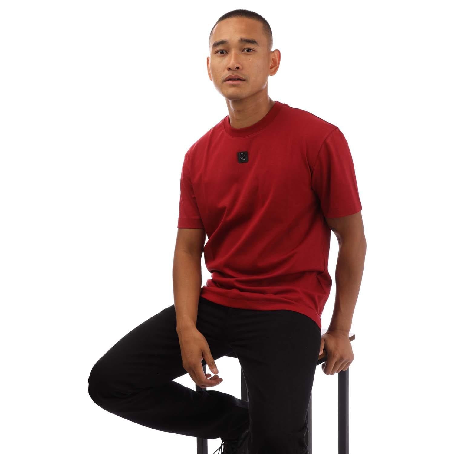 Red - Lifestyle - Hugo Boss Mens Dingley T-Shirt