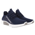 Navy - Side - Crosshatch Mens Rideout Trainers