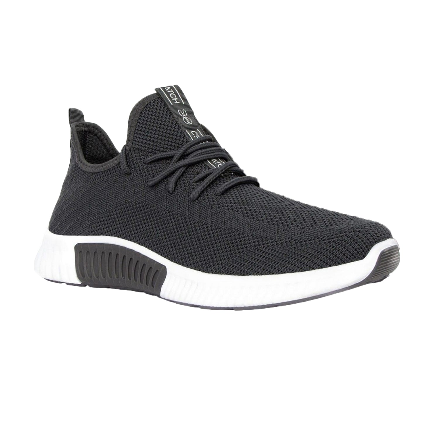 Grey - Front - Crosshatch Mens Rideout Trainers