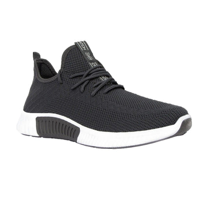 Grey - Front - Crosshatch Mens Rideout Trainers